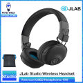 JLab Studio ANC On-Ear Wireless Headphones, Black, 34+ Hour Bluetooth 5 Playtime, 28+ Hour with Active Noise Cancellation, EQ3 Custom Sound, Ultra-Plush Faux Leather & Cloud Foam Cushions For Gamming PUBG ~ PATEL WALA. 