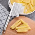 Crinkle Fries Cutter Knife with Handle Potato Slicer – Stainless Steel Crinkle Knife – Multifunctional Knife Wavy Edged Potato cutter – Wavy Chopper – Wavy Potato Slicer – Vegetable & Fruit Wavy knife. 