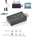 External USB 2.0 Virtual 7.1 Channel Audio Splitter Sound Card Adapter for PC/Laptop. 