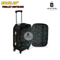 20-Inch Softside 2-Wheel Trolley Suitcase with Combination Lock. 