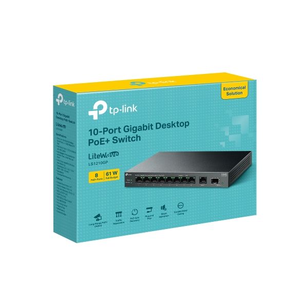 TP-Link%20Network%20Gigabit%20Desktop%20Switch%20LS1210GP%2010-Port%20Gigabit%20Desktop%20Switch%20with%208-Port%20PoE+%20-%2018%20Months%20Brand%20Warranty%20-%20Image%202