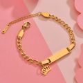 Personalized Stainless Steel Name Baby Bracelet for Newborn Children Gilrs Boy Gifts DIY Custom Cute Crown Charm Bangle Jewelry. 