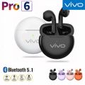 【COD+Ready Stock + FREE Shipping 】VIVO Original Air Pro6 TWS Bluetooth Earbuds Wireless Bluetooth Earphones Touch Control Stereo Headset Bluetooth Earphones for Xiaomi. 