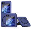 For Samsung Galaxy Z Flip 5 Case Shockproof Scrub Matte Suction Ring Soft Edge Silicone Frame Hard Clear Back Cover for Samsung Galaxy Z Flip5 Phone Cases. 