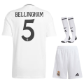 Real Madrid T-shirt and Shorts Football Kit Home new design 2024/2025 Adults and Kids Sizes Available. 