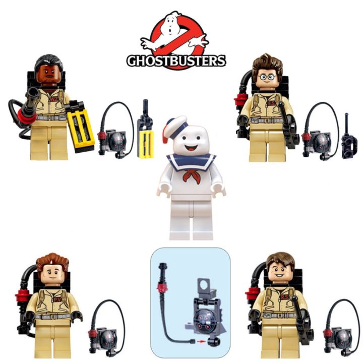 Set Kid Toy Mini Ghostbusters Building Blocks Doll Raymond Ghostbusters Toy Enlighten Venkman Ghostbusters Model Marshmallow Man Model