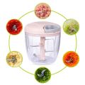 Manual Speedy chopper Grinders Multifunctional Hand-pulled Crusher 5 Blades 900ML  Manual chopper Machine Vegetable Grinder Onion Chili Cutter Masher Food Processors Meat Mincer Kitchen Tools Multicolors.. 