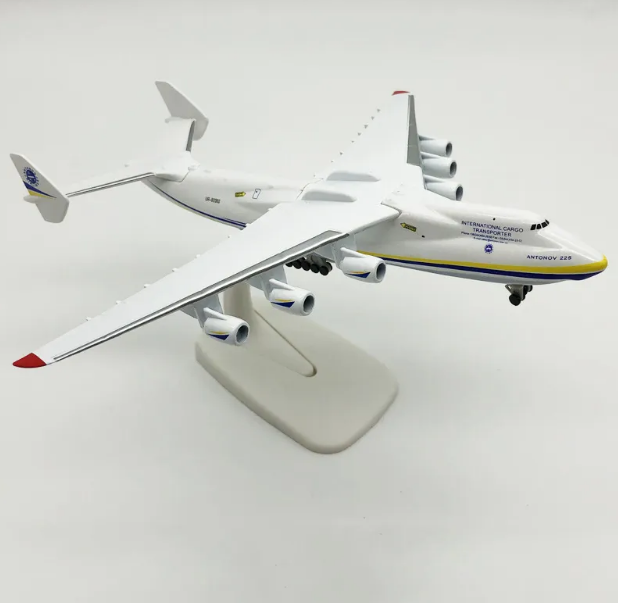 Antonov AN-225 Model Airplane - JASON TUTU 20CM Diecast Metal Aircraft | Strategic Transport Collectible Plane"