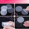 50 Pcs Round Acrylic Keychain Blanks 2Inch Circle Blanks with Hole,Clear Acrylic Discs Circles Bulk for Keychains Ornament Painting and Vinyl Crafts Projects. 