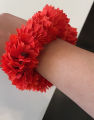gajray for girls flower artificial orange red gajra for mehndi stylish for hand gajra gajra jewelry flower bracelet 2 pc. 