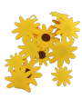 Artonic Fomic Sheet Sun Flowers Length for Craft Pegs, Paper, Photo, Message Cards and Decoration Yellow Color Size 38.5 x 4.7 Inches. 