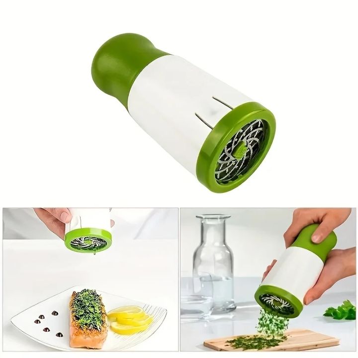 Herbs Grinder Manual, Multifunctional Stainless Steel Chopper for Dhanya, Podina, Coriander, and Mint Leaves - High-Quality Hand Crusher for All Herbs