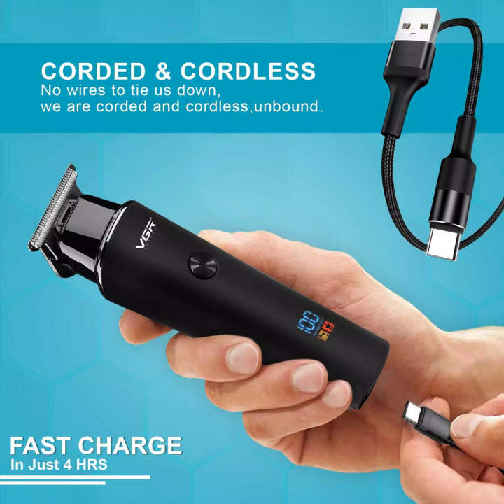 VGR%20V-937%20Professional%20Corded%20&%20Cordless%20Hair%20Trimmer%20Runtime:%20500%20minutes%20(Black)%20-%20Image%205