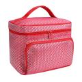 Makeup Organizer with Two-way Zipper Jewelry Digital Toiletry Bag. 