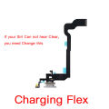 For iPhone X XR XS Max Microphone Replacement On Ear Speaker,Charging Dock ,Power Volume Flex Cable. 