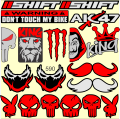 19x FUNNY STICKER FOR BIKE CAR CYCLE. 