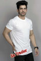 Summer White plain T shirt For Men In Export Quality Fabric Guaranteed. 