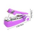 Mini Portable Household DIY Needlework Machines Fabrics Pocket Manual Handwork Outdoor Fabric Stitch Cloth Needle Threader Tailor Sew Handheld Delicate Thread Stitching Repairs Operate Kit Use for Travel and Home. 