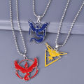 Pokemon Animation Game Articuno Zapdos Moltres Logo Plating Alloy Key Chain Bag Key Ring Pendant Accessories Birthday Gifts. 
