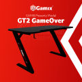 GAMIX GT2 GameOver- 60 inch Gaming Table - High Quality Ergonomic Tables designed - Modern Computer Table With High Gloss Top RGB Lights PC Gaming Desk. 