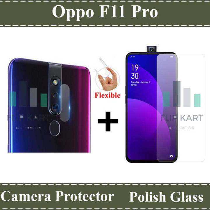 Oppo F11 Pro Glass Protector Tempered Glass Screen Protection Polish Glass + Back Camera 9H Gorilla Flexible Protector For Oppo F11 Pro