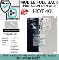 INFINIX HOT 40i Back skin wrap sheet Infinix hot 40i full 4 sides cover 360 premium Quality skin wrap sheet for infinix hot 40i. 