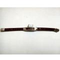 Genuine Leather Stylish Bracelet for Men with Silver Buckle. 