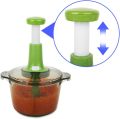 Manual Food Chopper, Express Hand Held Chopper, Large Cup, Chop & Cut Fruits, Vegetables, Herbs, Onions. 