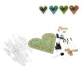 DIY Kit Heart Shape Breathing Lamp Kit DC 4V-6V Breathing LED Suite Red White Blue Green DIY Electronic Production for Learning. 
