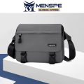 MENSPE Men Fashion Shoulder Bags Sling Chest Bag Cross Body Bags Messenger Bag Waterproof Cross Body Bag Large Capacity Sling Bags Simple Casual Sport Street Bag Student Teenager Bag. 