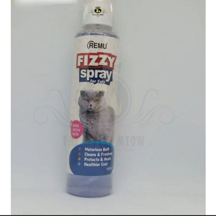 Remu - Fizzy Spray For Cat - Waterless Bath Or Dry Bath For Your Cats