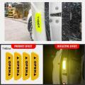 Pack Of 4 - Safety Warning Mark Car Reflective Tape Door Open Signal Stickers For Bikes And Cars. 