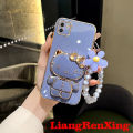 Casing SAMSUNG A03 5g phone case Softcase Electroplated silicone shockproof Protector Smooth Protective Bumper Cover new design for girl with holder back cover DDHK02. 