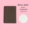 Durable Notebook For Daily Use Minimalist Design Notebook Morandi Color Notebook Coil Binding Notebook Retro PP Cover Notebook. 