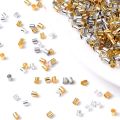 500Pcs 1.5/ 2mm Multicolor Metal Tube Crimp End Beads Cylindrical Crimping Stopper Beads DIY Jewelry Making. 