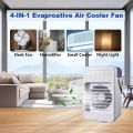 Portable Air Conditioners Cooler, 4IN1 Portable AC mini Fan, 120°Oscillating Evaporative Personal Air Cooler with 4 Speeds, LED Light,2 Humidify,2/4/6H Timer,Low Noise,Desktop Office, Home, Bedroom UK IMPORT. 