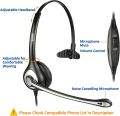 Wantek Corded Telephone Headset Mono w/Noise Canceling Mic Compatible with ShoreTel Plantronics Polycom Zultys Toshiba NEC Aspire Dterm Nortel Norstar Meridian Packet8 Landline Deskphones(F600S2). 
