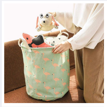 Folding%20Cotton%20Laundry%20Dirty%20Clothes%20Toy%20Storage%20Basket%20Waterproof%20-%20Multi%20Design%20-%20Image%204