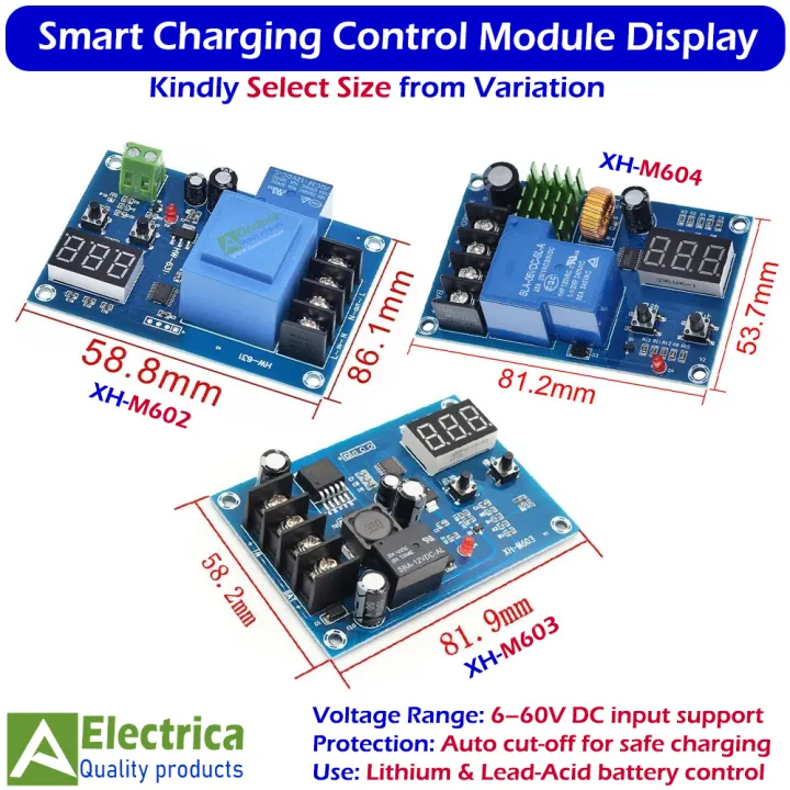 XH-M602%20/%20XH-M603%20/%20XH-M604%20Smart%20Battery%20Charging%20Control%20Modules%206-60V%20Auto%20Cut-Off%20Protection%20with%20LED%20Display%20for%20Lithium%20&%20Lead-Acid%20Charge%20Controller%20by%20Electrica%20-%20Image%202