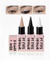 Hudamoji 3 in 1 Waterproof Eyes Kajal Pencil | Long Lasting Eyeliner for Waterline kajal stick | Black White Nude. 