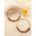 Imported Gajra Bali Earrings Multicolor Earrings Hoop Earring For Women and Girls. 