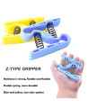 Z Shape Hand Gripper Brand New Strong Spring with Hard and unbreakable Plastic Green Color Available Best for Hand Exercise. 