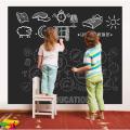 Big Size 2FT by 4FT Black board Waterproof Chalk Board, Blackboard Stickers Removable, Chalkboard Wall Sticker, White Board. 