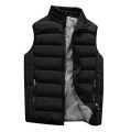 Sleeveless Puffer Jacket for Mens with Detachable Hood Winter Jacket Sleeveless with hood. 