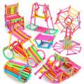Dream Colorful Activity Sticks Building Blocks Toys for Boys Girl Kids Children- 98 pcs. 