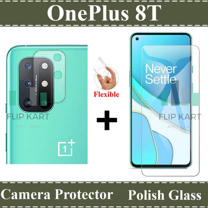 OnePlus 8T Glass Protector Tempered Glass Screen Protection Polish Glass + Back Camera 9H Gorilla Flexible Protector For OnePlus 8T