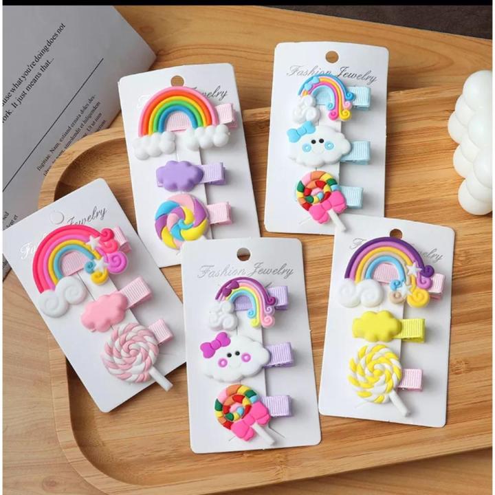 14pcs baby hair pins set Baby Girl Hair Clips Cartoon Children Elastic hair band Cute BowCrown Flower Hairpins Barrettes Kids Baby Hair Accessories