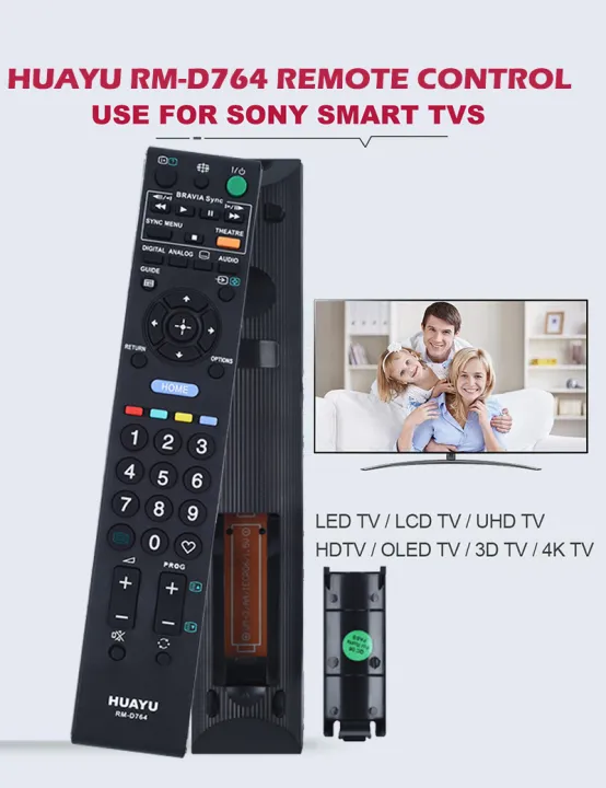 SONY%20BRAVIA%20Universal%20Remote%20For%20LED%20&%20LCD%20TV%20Huayu%20RM-D764%20-%20Image%202