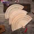 Sandalwood Folding Fan Portable Chinese Style Sandalwood Folding Fan Ideal for Catwalks Dance Performances Parties Exquisite Gift for Summer Southeast Asian Buyers' Favorite Wooden Hand Fan. 