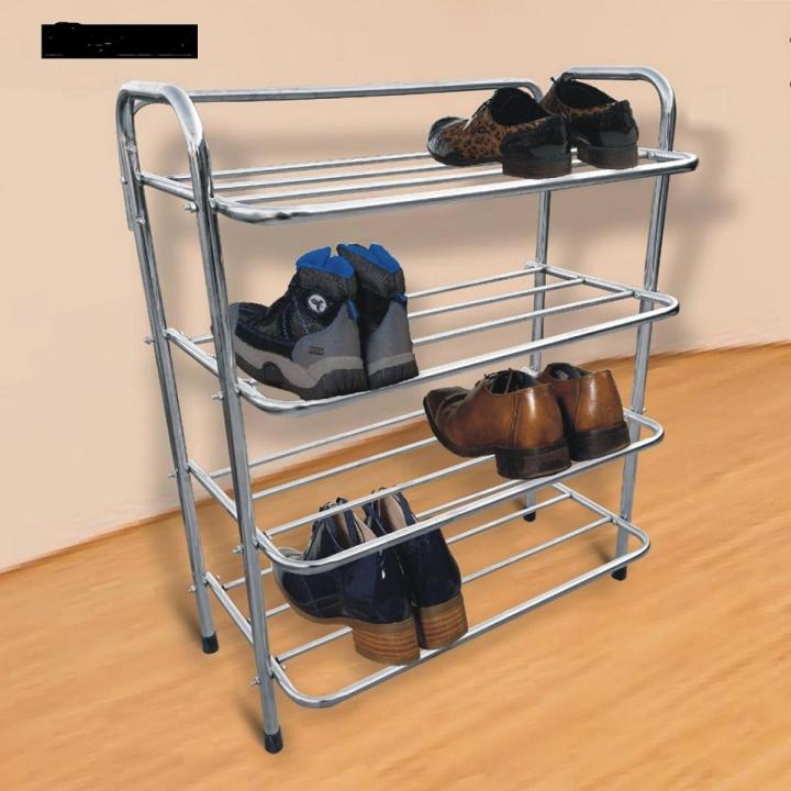 High Quality Iron Shoe Stand Rack 4 Layer Shoe Organiser
